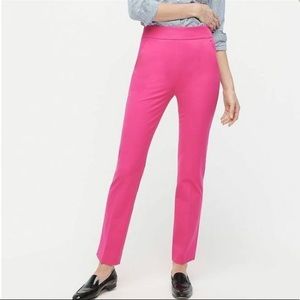 J Crew Pink cropped pants US6 NWT. Side zip, Martie style